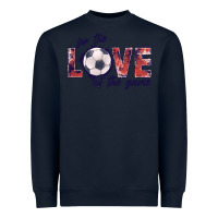 Navy soccer love of the game Heavyweight Sweatshirt - JahusDesignShop