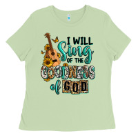 Matcha i will sing of the goodness of god Ladies Tee - RanaPortraitStore