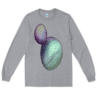 Heather Grey opunthia santa rita cactus Long Sleeve Tee - LillyAllenDesigns