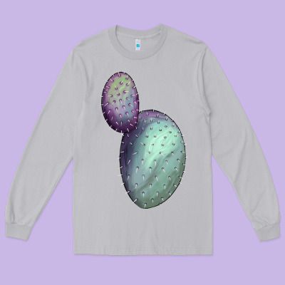 Opunthia Santa Rita Cactus Long Sleeve Tee Designed By Lillyallendesigns