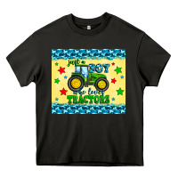 Asphalt just a boy who loves tractors Heavy Core Tee - Zillion Design Studio