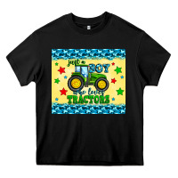 Black just a boy who loves tractors Heavy Core Tee - Zillion Design Studio