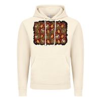 Vintage Artic christmas gingerbread man and house background Vintage Hoodie - BundleAndBundleShop