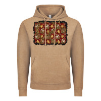 Vintage Coffee christmas gingerbread man and house background Vintage Hoodie - BundleAndBundleShop