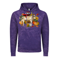 Cloud Purple Fall charolais bull Vintage Hoodie - RanaPortraitStore