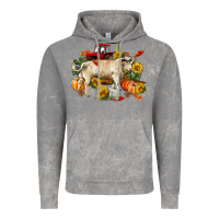 Cloud Rock Fall charolais bull Vintage Hoodie - RanaPortraitStore