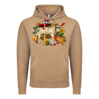 Vintage Coffee Fall charolais bull Vintage Hoodie - RanaPortraitStore
