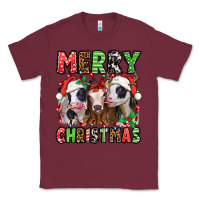 Burgundy merry christmas heifers Classic Tee - Jasminsmagicworld