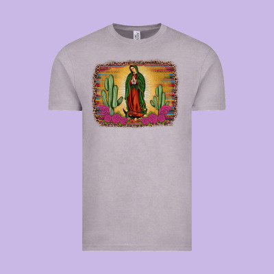Western Our Lady Of Guadalupe Vintage Tee Designed By Jahusdesignshop