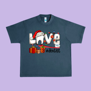 Christmas Love  Dentist Urban Heavy Tee Designed By Adodesignshop