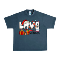 Midnight Navy Christmas love  dentist Urban Heavy Tee - AdoDesignShop