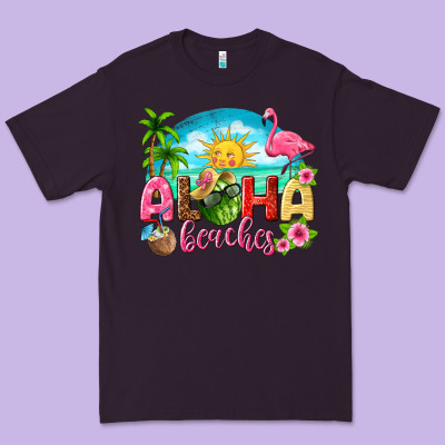 Aloha Beaches Premium Tee Designed By Texasbilliewilder