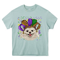 Arona mardi gras hat white pomeranian Heavy Core Tee - RanaPortraitStore