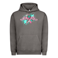 Pigment Tornado cancer ribbon with angel wings Urban Hoodie - CowGirlArtShop