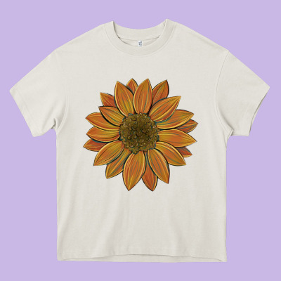 Sunflower Heavy Core Tee Designed By Artiststas