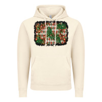 Vintage Artic christmas ornament and diamond plaid  background Vintage Hoodie - BundleAndBundleShop