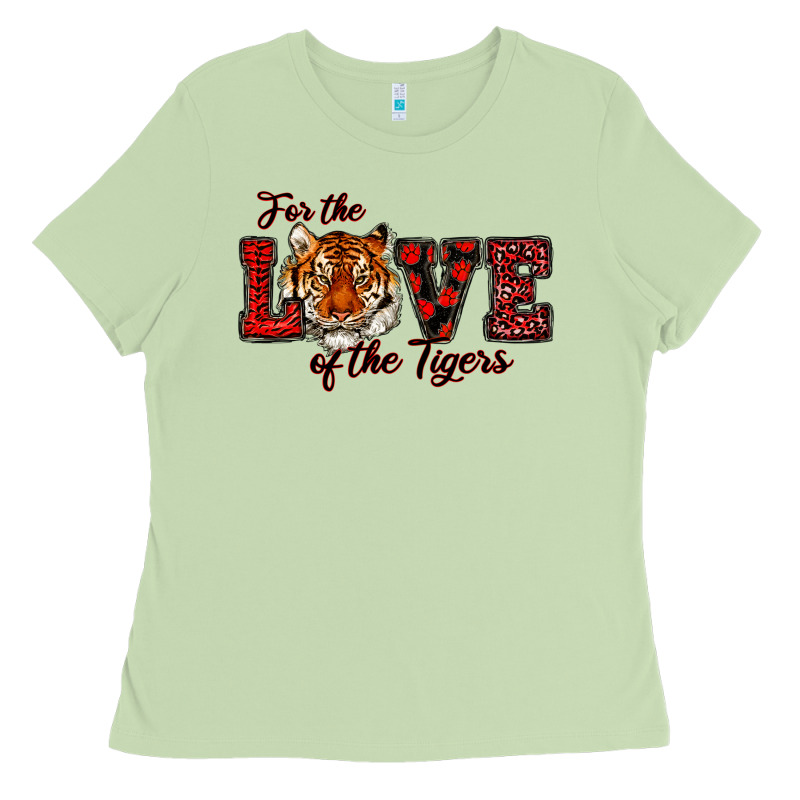 For The Love Of The Tigers Red Ladies Tee by RanaPortraitStore | Teevron