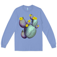Colony Blue Opunthia Santa Rita Cacti Long Sleeve Tee - LillyAllenDesigns