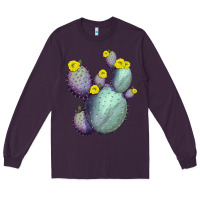 Plum Opunthia Santa Rita Cacti Long Sleeve Tee - LillyAllenDesigns
