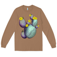 Toasted Coconut Opunthia Santa Rita Cacti Long Sleeve Tee - LillyAllenDesigns