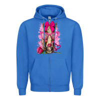 Valentines Day Horse With Sunglasses Zipper Hoodie | Teevron