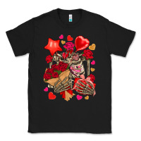 Black valentines day skeleton Classic Tee - NancyCooperArtShop