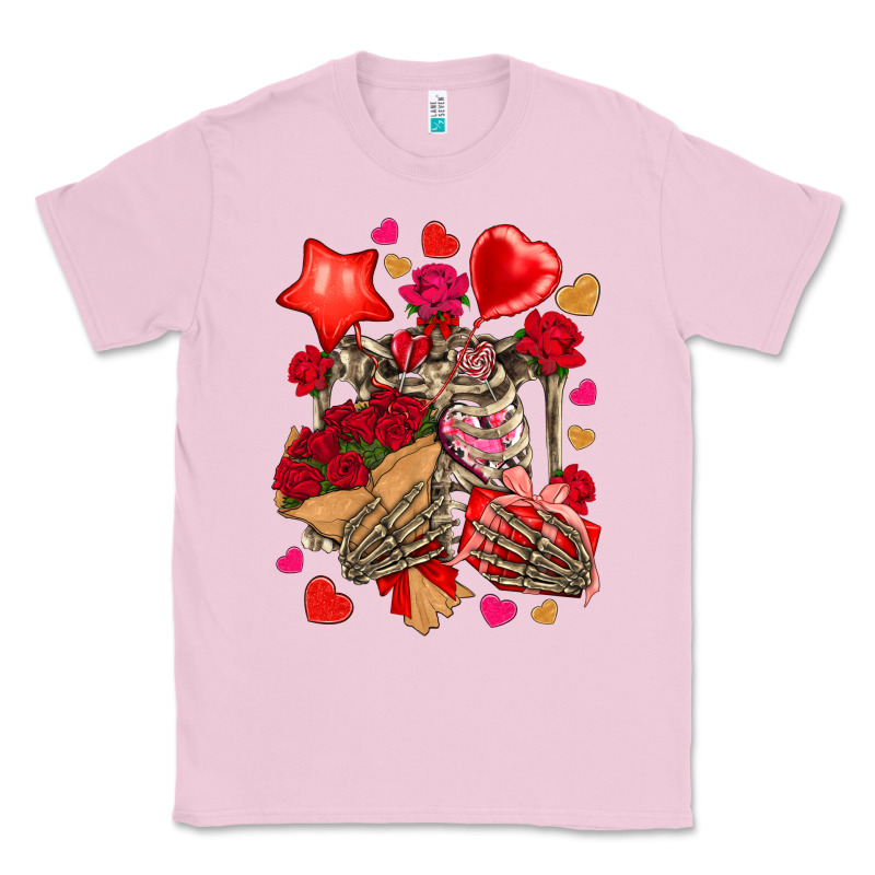 Valentines Day Skeleton Classic Tee by NancyCooperArtShop | Teevron