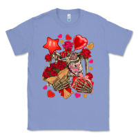 Colony Blue valentines day skeleton Classic Tee - NancyCooperArtShop
