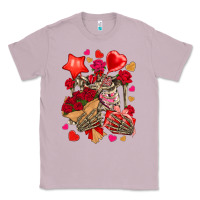 Lilac valentines day skeleton Classic Tee - NancyCooperArtShop