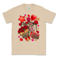 Mushroom valentines day skeleton Classic Tee - NancyCooperArtShop