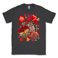Smoke valentines day skeleton Classic Tee - NancyCooperArtShop