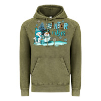Vintage Olive winter vibes Vintage Hoodie - AdoDesignShop