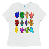 White christmas glitter cactus Ladies Tee - Zillion Design Studio