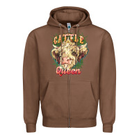 Chestnut cattle queen Zipper Hoodie - NancyCooperArtShop