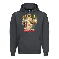 Smoke cattle queen Zipper Hoodie - NancyCooperArtShop