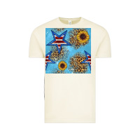 Vintage Arctic american star and sunflower seamless  pattern Vintage Tee - BundleAndBundleShop