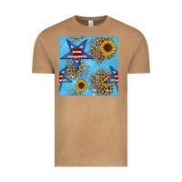 Vintage Camel american star and sunflower seamless  pattern Vintage Tee - BundleAndBundleShop