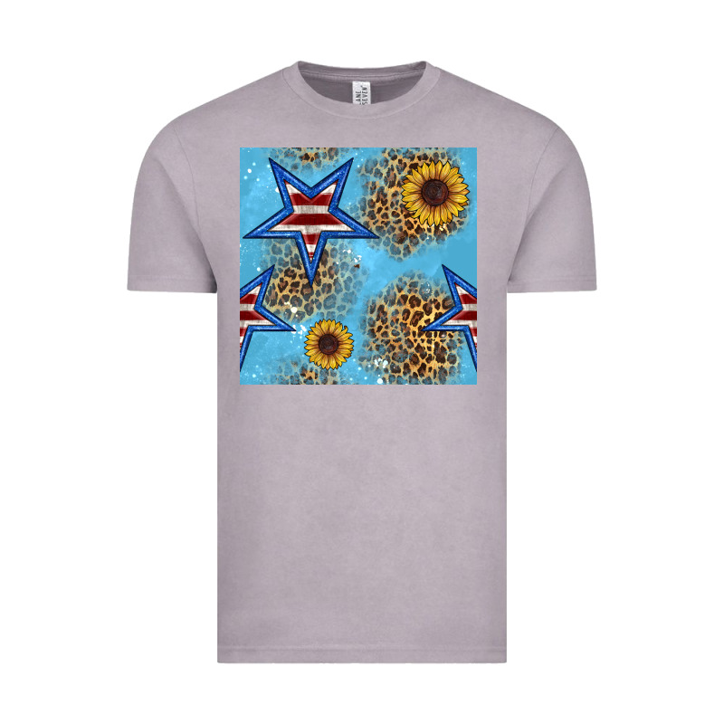 American Star And Sunflower Seamless  Pattern Vintage Tee by BundleAndBundleShop | Teevron