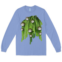 Colony Blue Selenicereus Cactus Long Sleeve Tee - LillyAllenDesigns