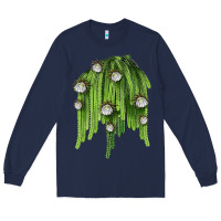 Navy Selenicereus Cactus Long Sleeve Tee - LillyAllenDesigns
