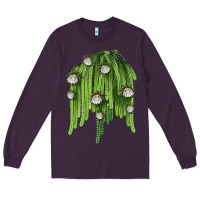 Plum Selenicereus Cactus Long Sleeve Tee - LillyAllenDesigns