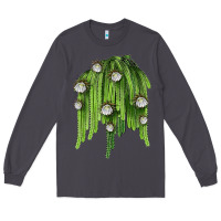 Smoke Selenicereus Cactus Long Sleeve Tee - LillyAllenDesigns