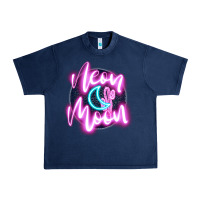 Navy neon moon Urban Heavy Tee - JahusDesignShop