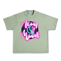 Oil Green neon moon Urban Heavy Tee - JahusDesignShop