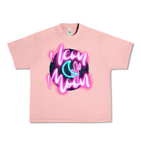 Salmon neon moon Urban Heavy Tee - JahusDesignShop