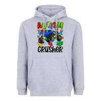 Heather Grey autism crusher Heavyweight Hoodie - Artiststas