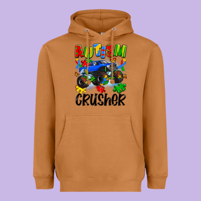 Autism Crusher Heavyweight Hoodie Designed By Artiststas