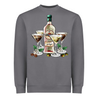 Storm martini glasses and martini bottle Heavyweight Sweatshirt - AdoDesignShop