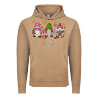 Vintage Coffee pink christmas gnomies Vintage Hoodie - AdoDesignShop