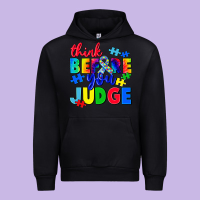 Think Before You Judge Urban Hoodie Designed By Cowgirlartshop